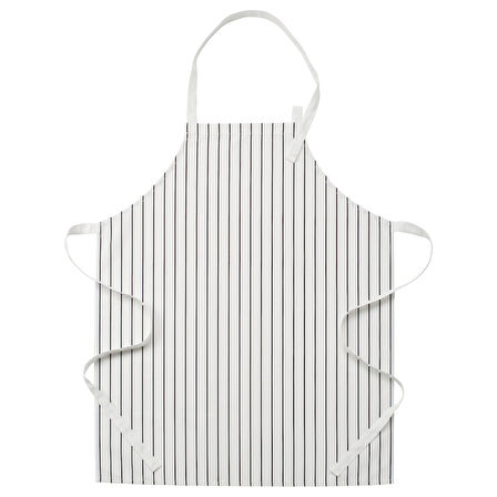 Mutfak önlüğü, beyaz-siyah, 69x85 cm
