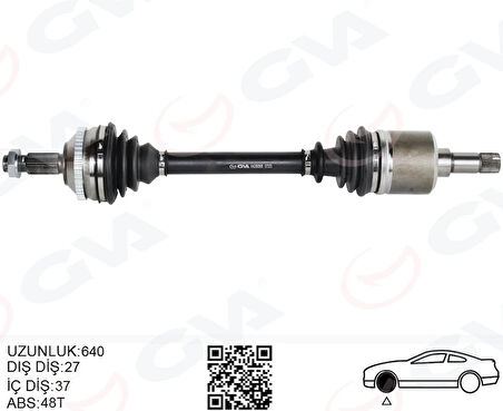 KOMPLE AKS SOL ON FIAT SCUDO 220P 1.9 TD 1996-2006 ABSLI 9617408188 9617408180 9626083780
