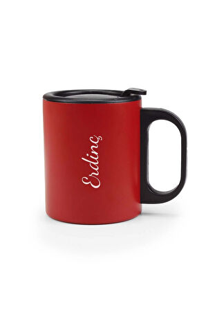 Mat Kırmızı Bardak Termos