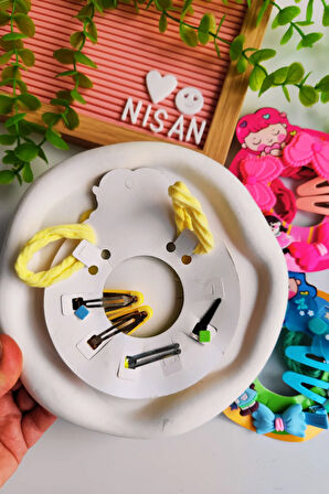 6 Parça Karışık Figürlü Toka Seti (2 Lastik , 2 Pens,2 Çıtçıt Toka)