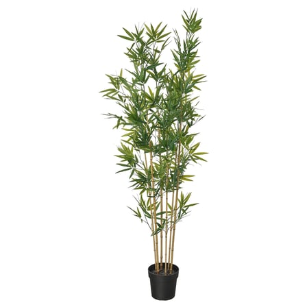 Yapay bitki, yeşil, 21 cm, bambu, iç/dış mekan
