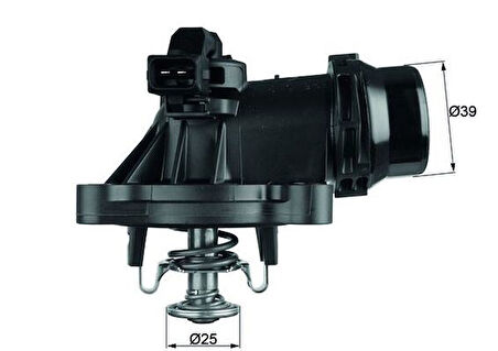 TERMOSTAT GOVDELI BMW N42 N43 N46 E90 E81 E87 E82 E46 E91 E92 E83 E84 E85 Z4 11537510959