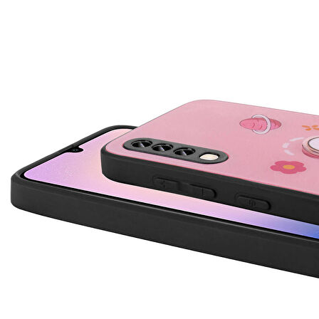 Samsung Galaxy A50 ile Uyumlu Kılıf Parlayan Kabartmalı İkonik Figürlü Silikon Kapak