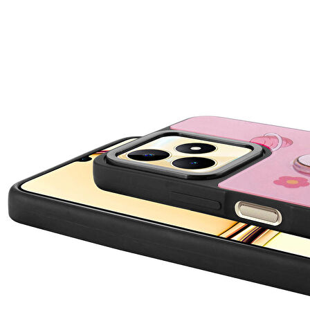 Realme C53 4G ile Uyumlu Kılıf Parlayan Kabartmalı İkonik Figürlü Silikon Kapak