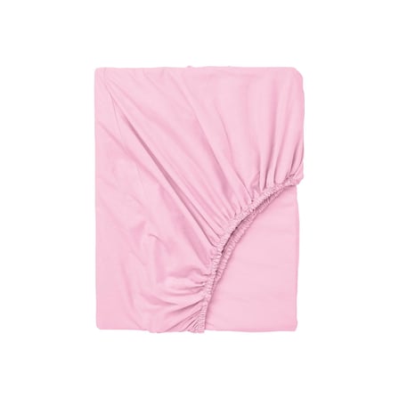 Lastikli çarşaf, pembe, 90x200 cm