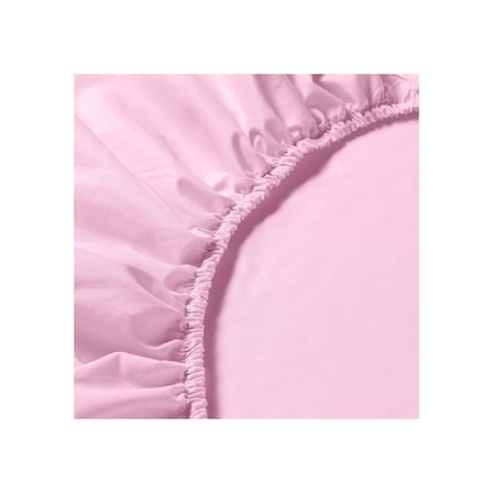 Lastikli çarşaf, pembe, 90x200 cm