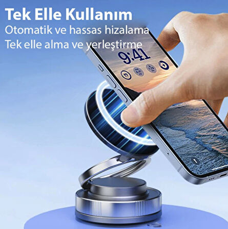 Premium Mıknatıslı Çok güçlü 360 derece araç içi telefon tutucu Clio Megane Austral İçin