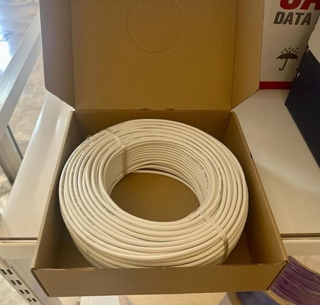 REÇBER DT 8 Diafon Kablo 100 Metre Beyaz 8x0,22 mm2