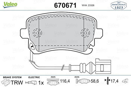 ARKA BALATA TRANSPORTER T5 T6 2004 FİŞLİ 7H0698451 7H0698451B 7H0698451A