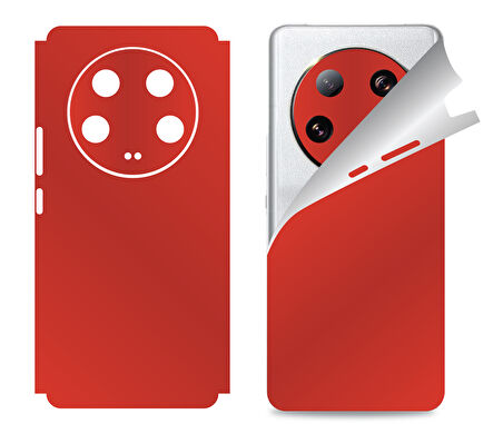Xiaomi Mi 13 Ultra için uyumlu 360 full arka ve yan kaplama koruma sticker KIRMIZI