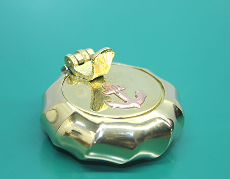 Pirinç Çapalı Kapaklı Küllük 5 Cm