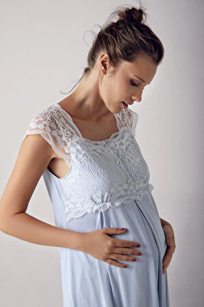 Artış 13200 Kadın Kısa Kol Lohusa Pijama Takımı