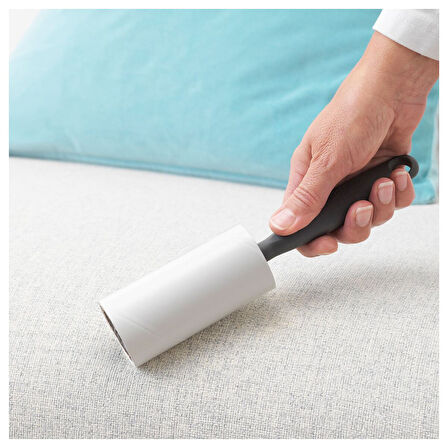 Iplik/tüy toplayıcı, gri, 8 adet yedek iplik toplayıcı ile