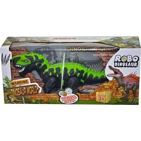 Yerde Yürüyen Sesli Işıklı Dinazor - 272-003 - Yeşil