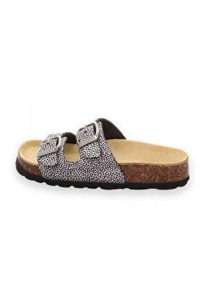 Superfit 800111 G Deri Siyah-Beyaz Unisex Terlik
