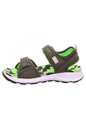 Superfit 000586 Criss Cross Haki Çocuk Sandalet