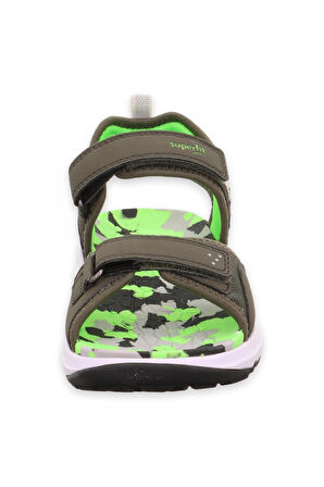 Superfit 000586 Criss Cross Haki Çocuk Sandalet
