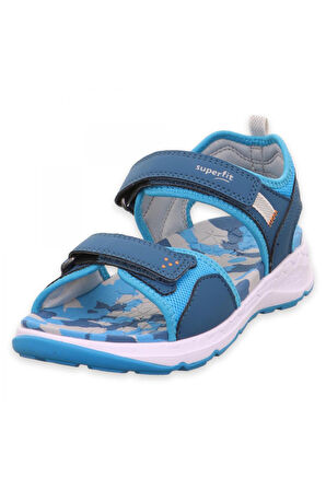 Superfit 000586 Criss Cross Mavi Çocuk Sandalet