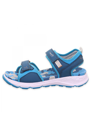 Superfit 000586 Criss Cross Mavi Çocuk Sandalet