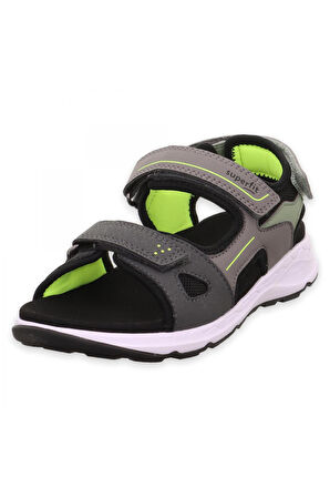 Superfit 000583 Criss Cross Gri Çocuk Sandalet
