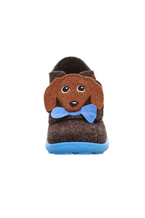 Superfit Happy Octi Çocuk Keçe Panduf - Kahve Köpek 006295-3010
