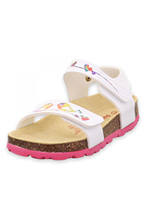 Superfit 000123 P Kiz Çocuk Beyaz Kız Çocuk Sandalet