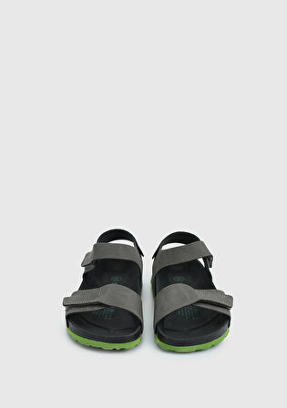 Siyah Erkek Çocuk Düz Sandalet