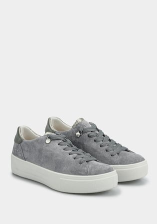 Mavi Deri Kadın Sneaker