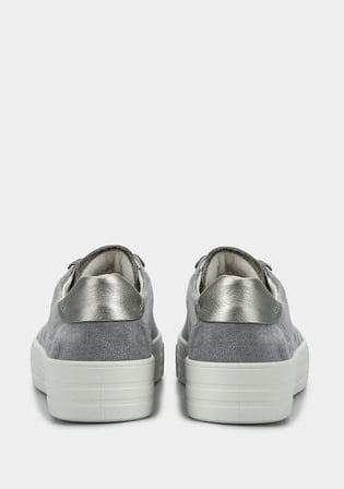 Mavi Deri Kadın Sneaker