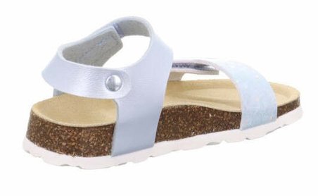 superfit Fussbettpantoffel Kız Çocuk Mantar Taban Beyaz Sandalet