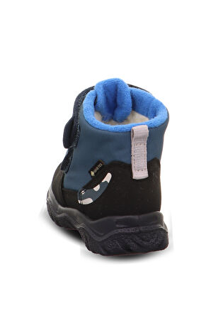 Husky Superfit Marka Erkek Çocuk Gorateks Desenli Bot Mavi-Siyah