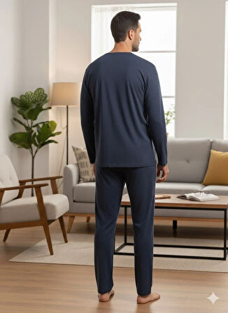 ERKEK UZUN KOL KIŞLIK PİJAMA TAKIM