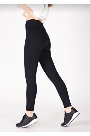 Toparlayıcı Yüksek Bel Çelik Kumaş Spor Tayt