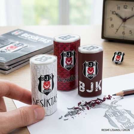 Beşiktaş BJK 1903 Lisanslı Silgi – Amblemli Taraftar Kırtasiye Silgisi 1 Adet