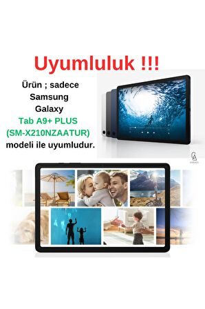 Galaxy Tab A9 Plus X-210 ile Uyumlu Kırılmaz Tablet Temperli Cam Ekran Koruyucu