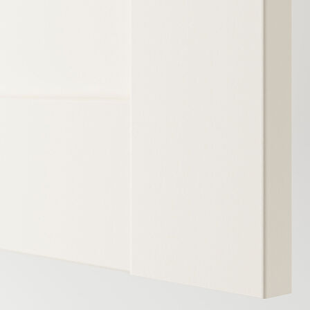 PAX sürgü kapaklı gardırop, beyaz, 150x66x236 cm