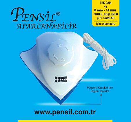 Pensil Ayarlanabilir STANDART Mıknatıslı Cam Sileceği 12 mm