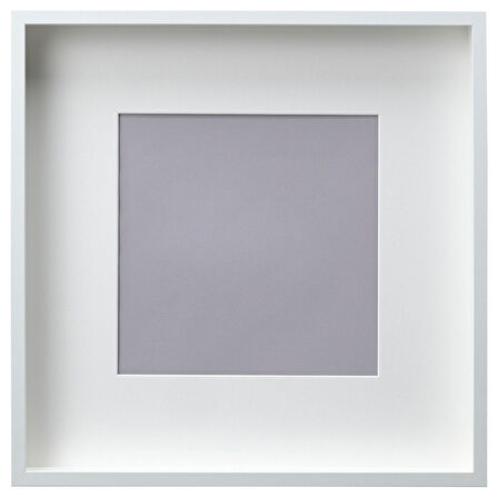 Beyaz çerçeve, beyaz, 50x50 cm