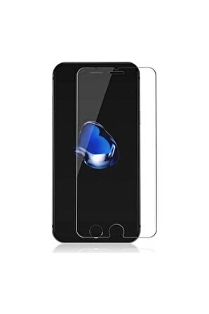 Iphone 7 / 8 / SE Uyumlu Cam Ekran Koruyucu Şeffaf Extra Darbe Emici + Silikon Kılıf 2'li Paket