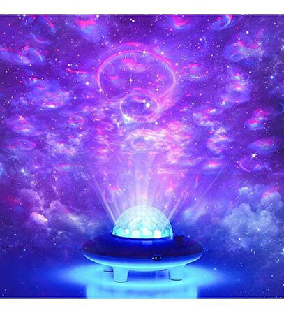 Trend Srore Starry Galaxy Projektör Hoparlör Bluetooth Ufo Gece Lambası