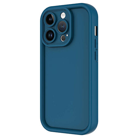 Apple iPhone 14 Pro Max ile Uyumlu Kılıf Kamera Korumalı Yüksek Kenarlı Kapak