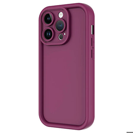 Apple iPhone 14 Pro ile Uyumlu Kılıf Kamera Korumalı Yüksek Kenarlı Kapak