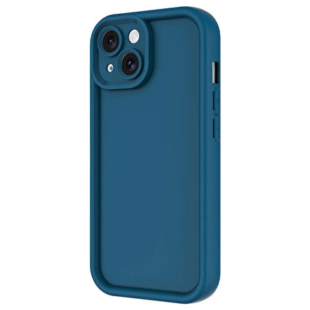 Apple iPhone 14 ile Uyumlu Kılıf Kamera Korumalı Yüksek Kenarlı Kapak