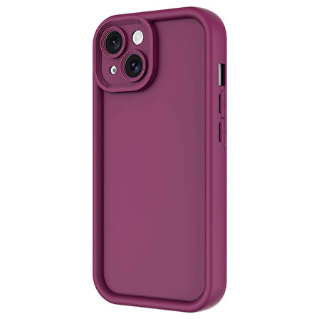 Apple iPhone 14 ile Uyumlu Kılıf Kamera Korumalı Yüksek Kenarlı Kapak