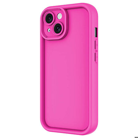 Apple iPhone 13 ile Uyumlu Kılıf Kamera Korumalı Yüksek Kenarlı Kapak