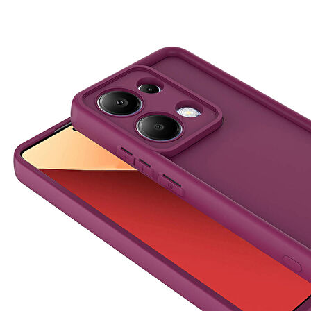 Xiaomi Poco M6 Pro 4G ile Uyumlu Kılıf Kamera Korumalı Yüksek Kenarlı Kapak