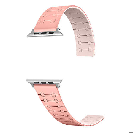 Apple Watch Ultra/Ultra2 49mm ile Uyumlu 20mm Çizgili Desenli Silikon Kordon