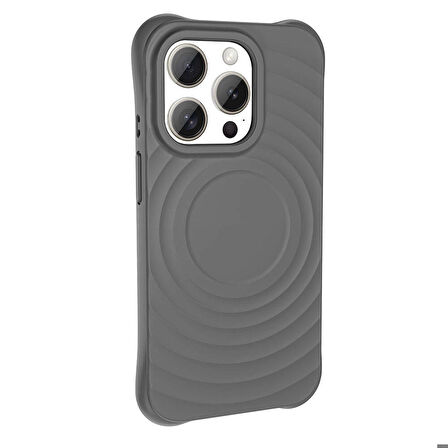 Apple iPhone 15 Pro ile Uyumlu Magsafe Şarj Özellikli Airbagli Mat Görünümlü Kapak