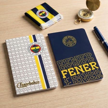 BakGelAl Fenerbahçe Lisanslı Cep Boy Defter 13x8 cm – Taraftar Desenli Mini Not Defteri 1 Adet