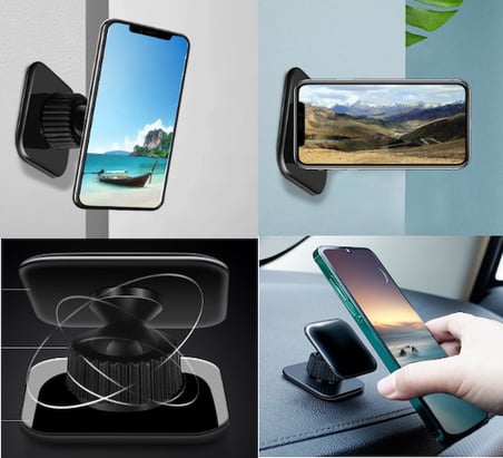 Jel Yapışkanlı Araba Telefon Tutucu 